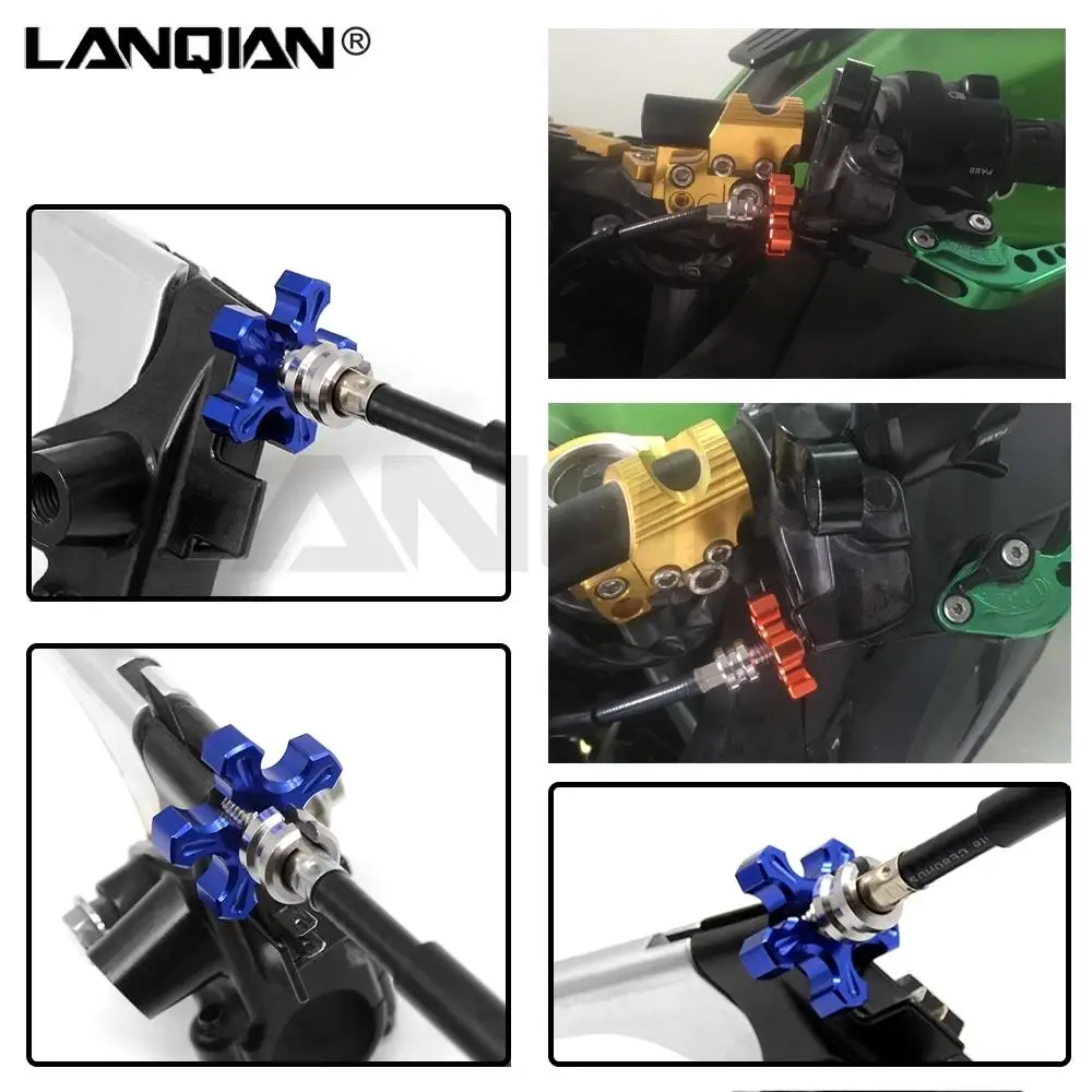 M8 M10 Motorcycle Clutch Cable Wire Adjuster For Kawasaki KX KLX KDX 65 85 100 125 150 250 450 F R S SR D-TRACKER Accessories