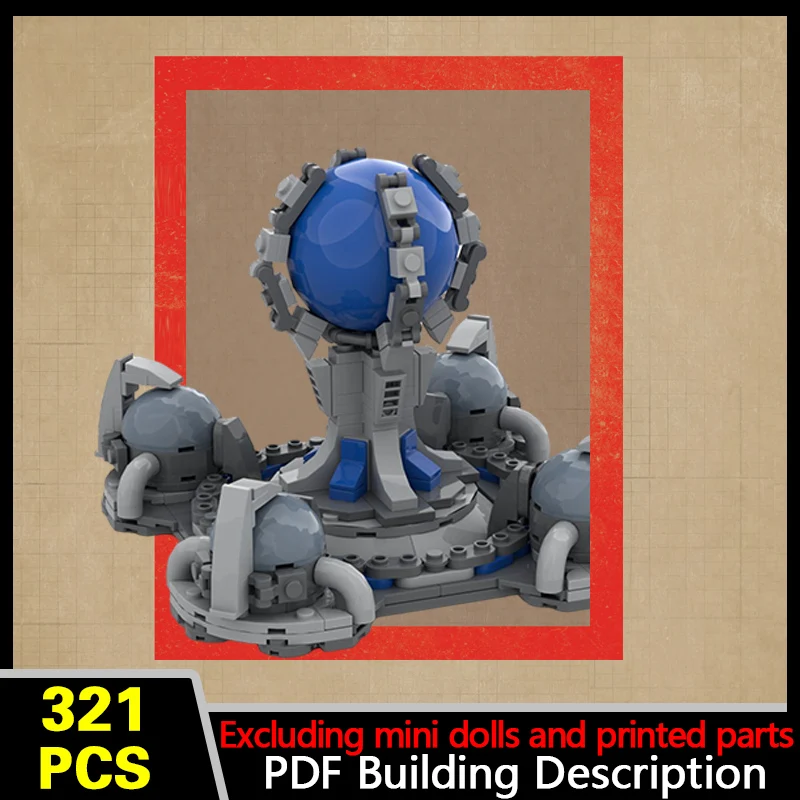 Weather Control Device Model MOC Building Bricks War Equipment Modular Technology Gifts Holiday Assemble Children Toys Suit