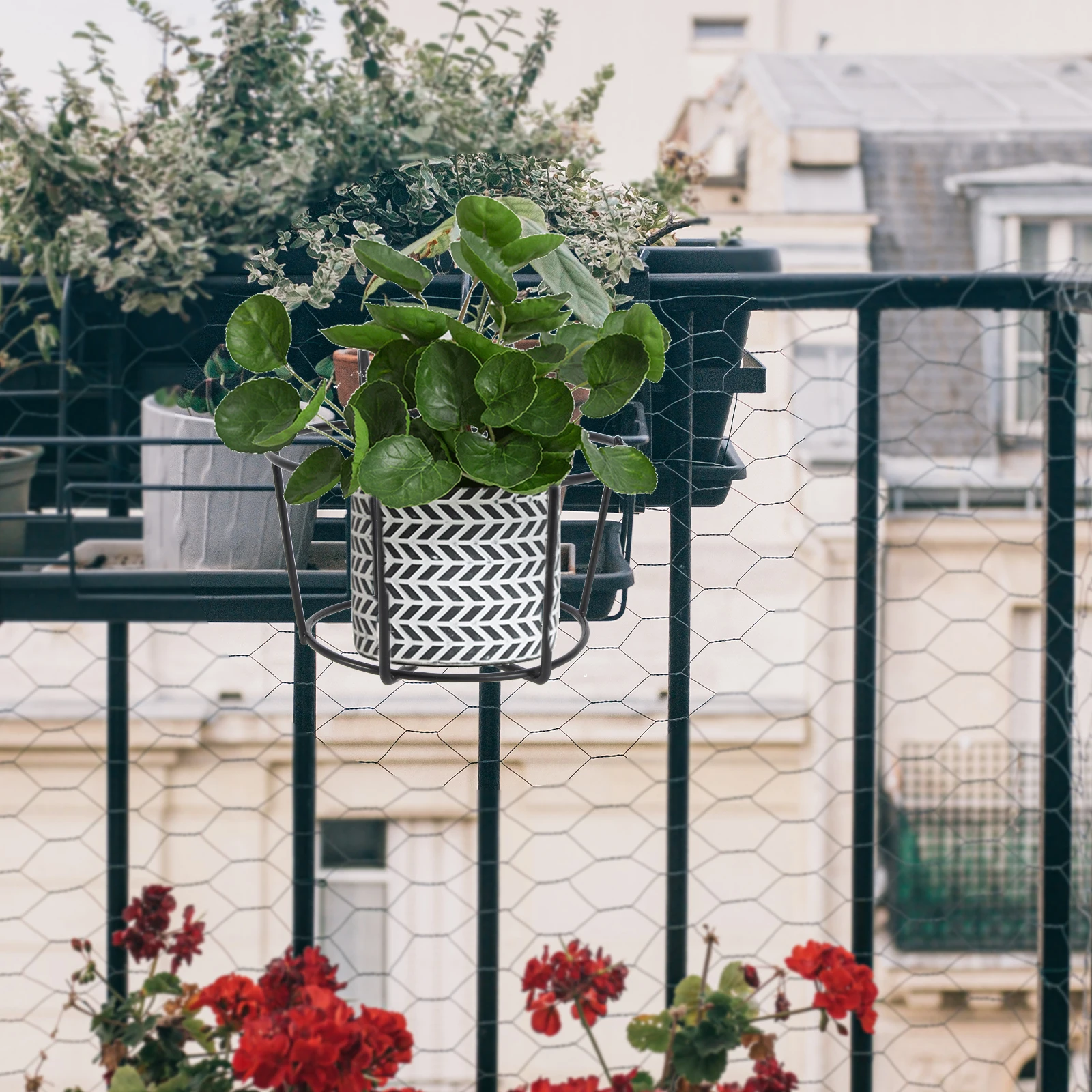 

Iron Flower Stand Metal Flowerpot Holder Black S Size For Indoor Outdoor Plant Decor Garden Balcony Plant Pot Rack