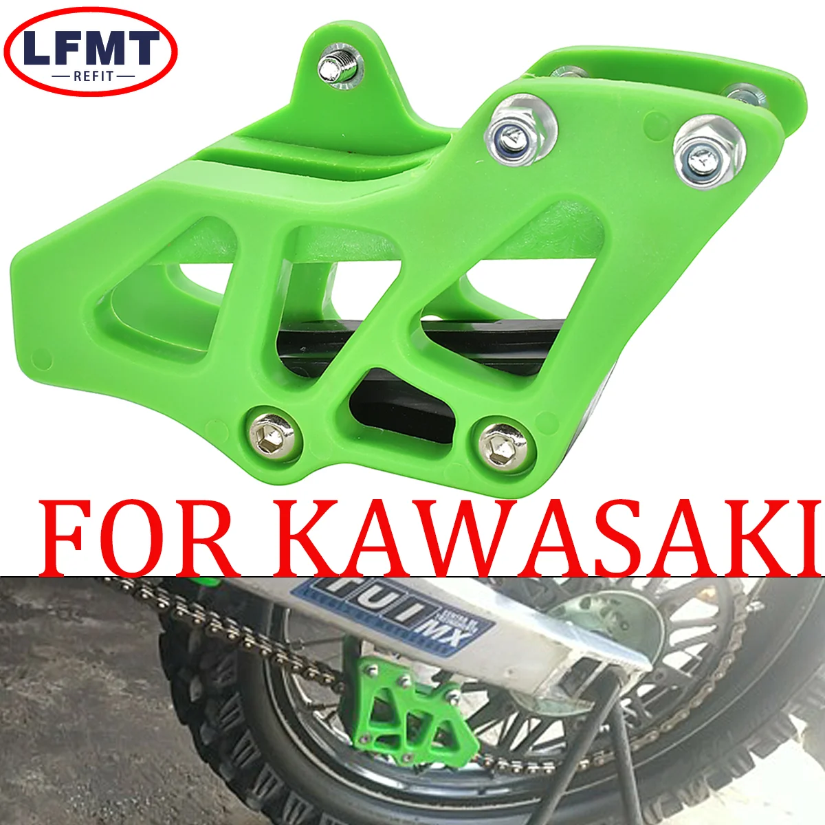 

Motorcycle CNC Aluminum Chain Guide Guard Protector For Kawasaki KX 250F 450F KX250 KX-250F KX-450F F 2006-2020 KX450F 2006-2018