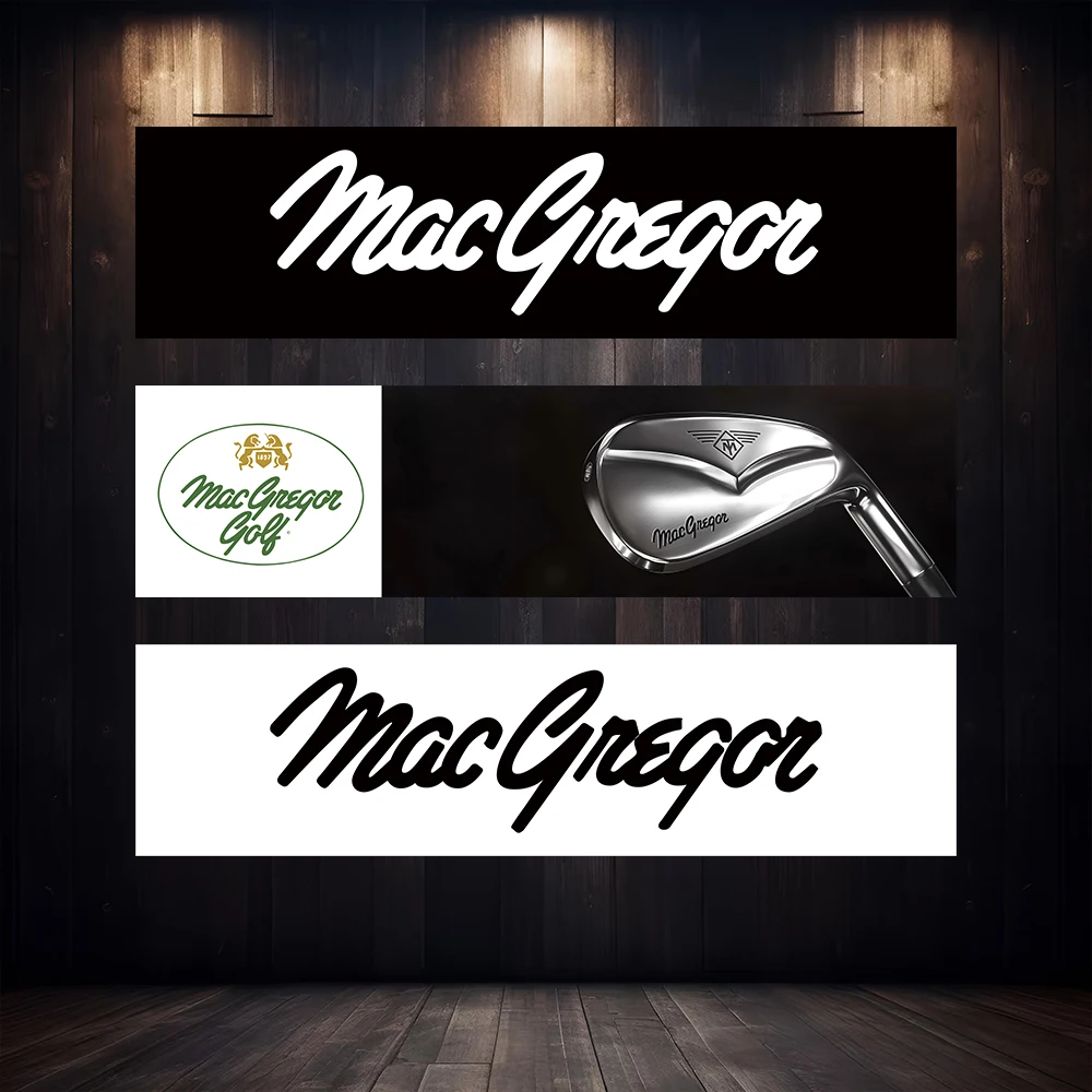 60X240cm Golf Equipment M-MacGregors Pixel-Style Polyester Banners, Wall Decorations, Outdoor and Promotional Displays