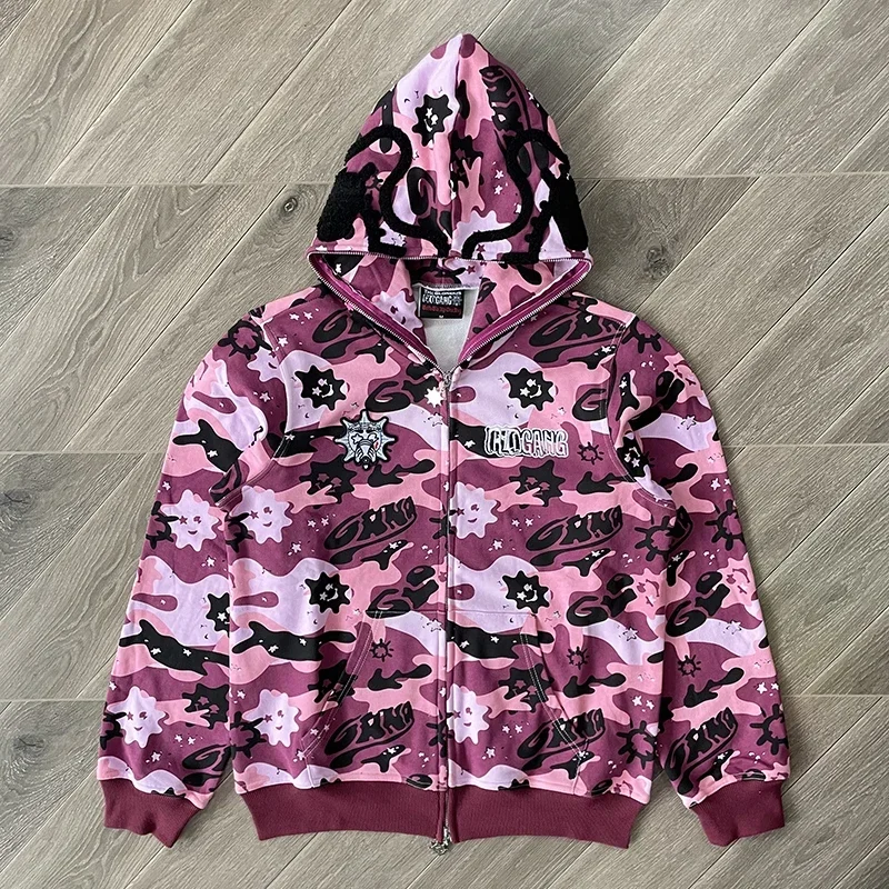 Glo Gang The Glory Full Zip Hoodie - AliExpress 200000343