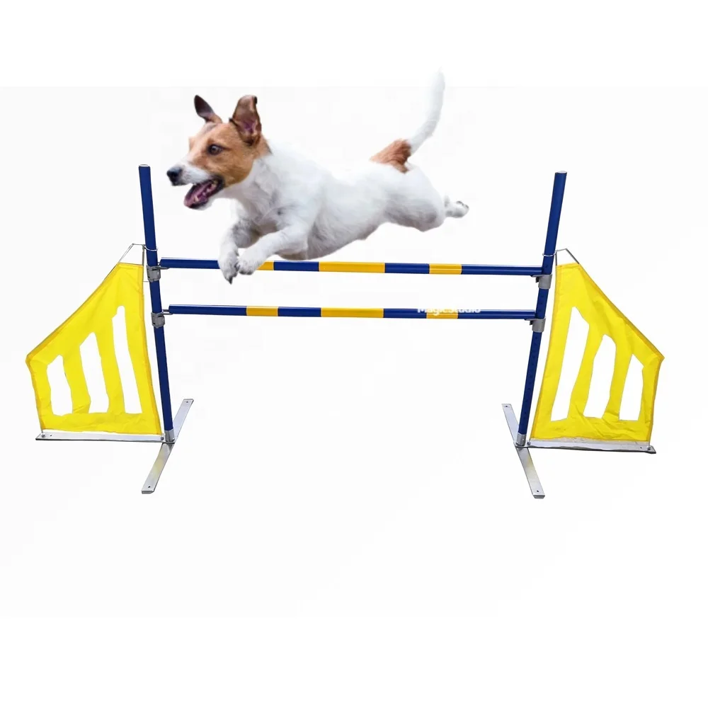 Metal Iron Fence Dog Agility Training Obstacle Equipment Pet Jumping Wing for Dogs