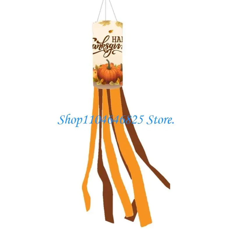 Fall Thanksgiving 28inch Windsock Yard Decoration Weatherproof Home Accent
