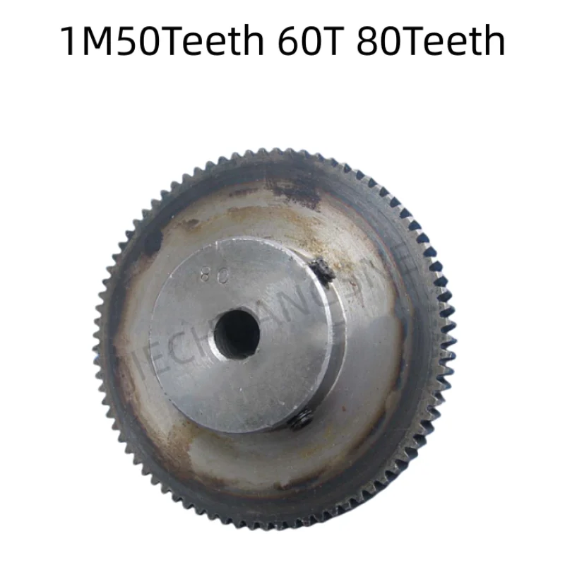 

Different Types of Carbon Steel Metal Gear 1Modulus 1M50Teeth 60T 80Teeth for Motor or Rack