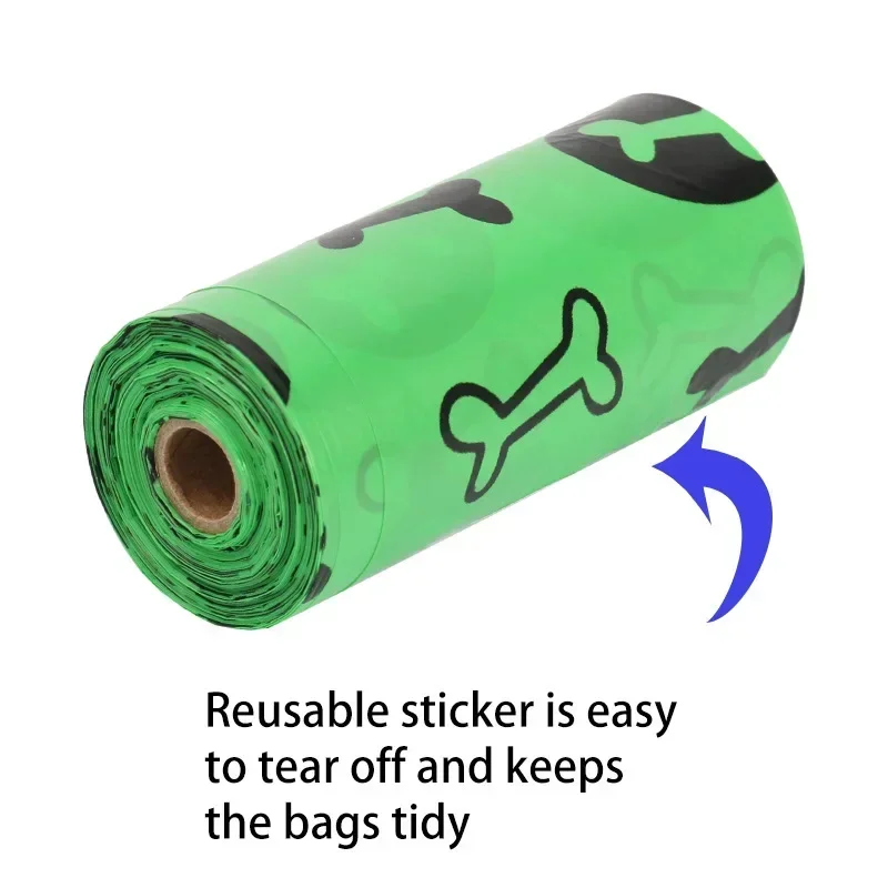 Dog Poop Bag Biodegradable Dog Poop Bags Eco-Friendly Pet Waste Bags Pink Clean Up Refill Rolls Pet Poop Bags