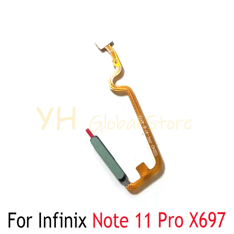 

For Infinix Note 11 Pro X697 Fingerprint Reader Touch ID Sensor Return Key Home Button Flex Cable Repair Parts