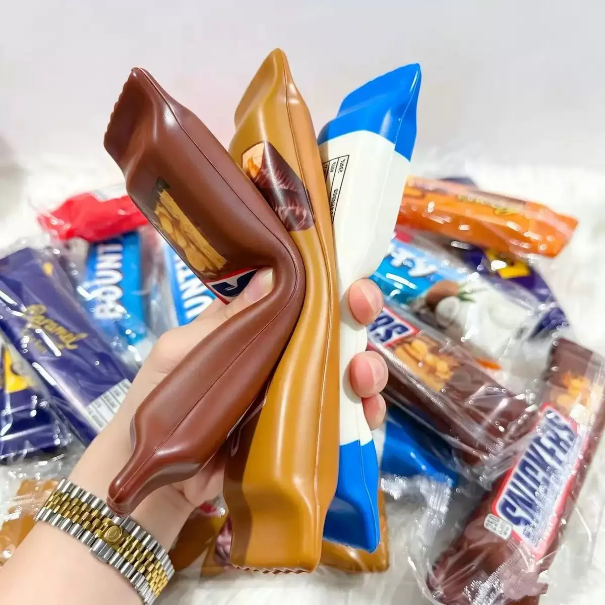 2026 New Candy Bar Squishy Blind Box Realistic Fake Chocolate Slow‑Rising Squeeze Toy Stress Relief Fidget Gift for Teens - view 4