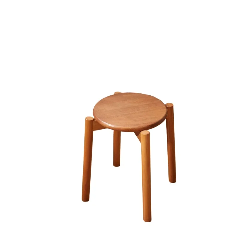 

Solid wood stool