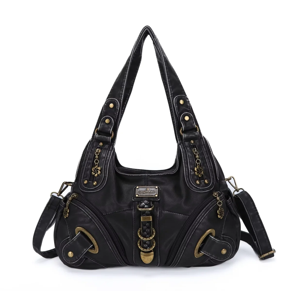 Angel Kiss Women Handbags Fashion Shoulder Bag Large Tote Top-handle Shopping Pack Multifunctional Satchel Lady Hobos Big Purse