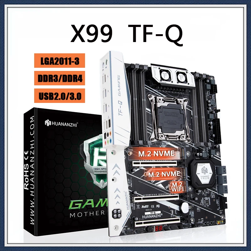 X99 TF Q Motherboard ATX LGA 2011-3 XEON X99  Intel XEON E5 LGA2011-3 All Series Both DDR3 DDR4 RECC NON-ECC Memory