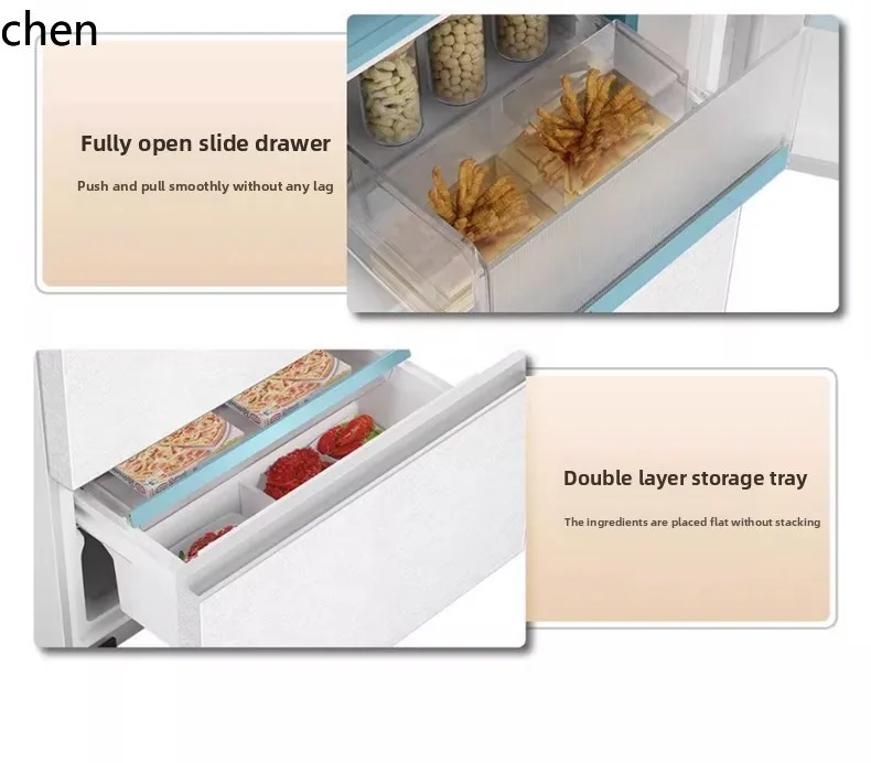 Frigorifero LXC Francese multi-porta a quattro porte per uso domestico ultrasottile zero incorporato camelia di efficienza energetica di prima classe