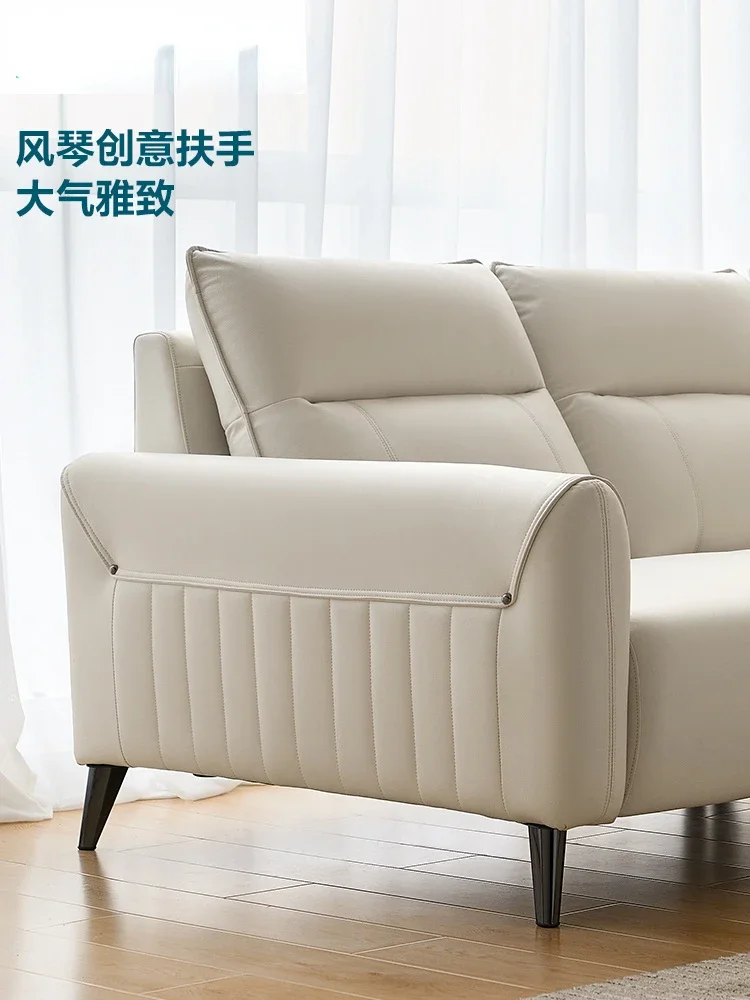 Sofá de tecido com tecnologia simples, sala de estar, apartamento pequeno, 4 pessoas