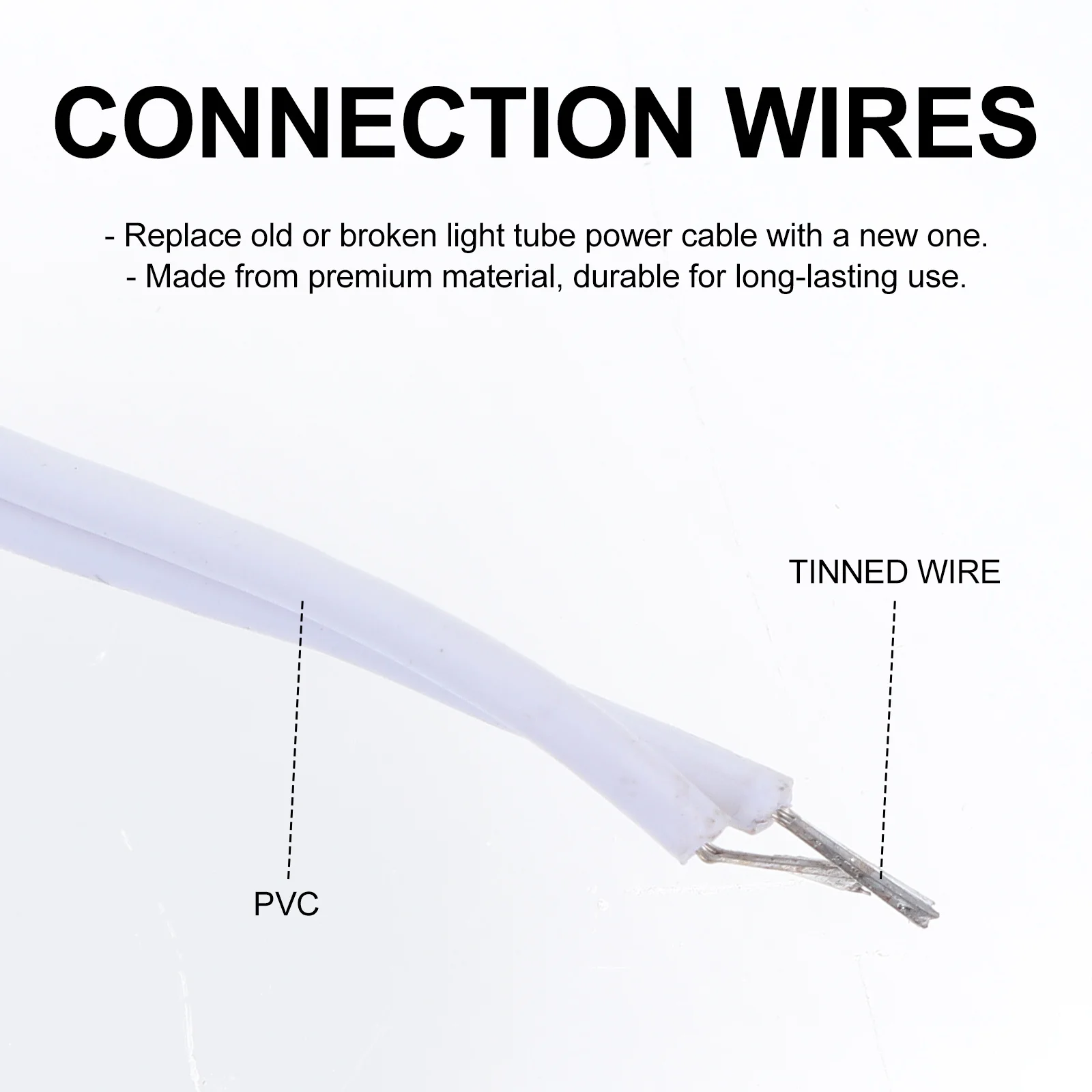 

10pcs Light Tube Connection Wire LED Lamp Cable Led Light Durable Material Fluorescent Lamps Daily Needs