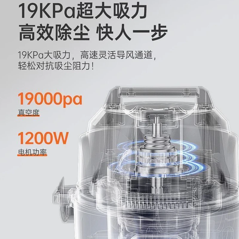 Vacuum cleaner household large suction small home version dry and wet dual-purpose wasteland cleaning industrial seam special