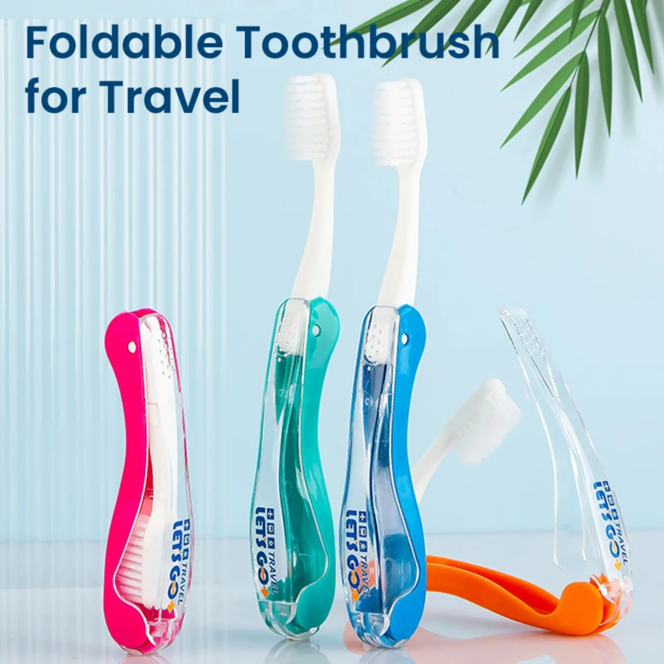 New Foldable Toothbrush Hygiene Oral Portable Travel Camping Toothbrush Hiking Tooth Brush Dental Tooth Cleaning Soft Bristle