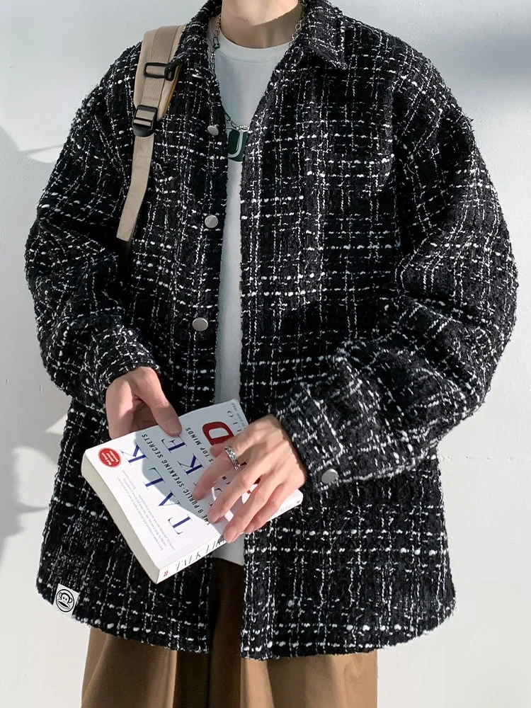 

PaulFrank Monkey Casual Sle Men's Jaet Spring Autumn Loose Fit Turn-down Collar Polyester Fabric Faionable Outerwear