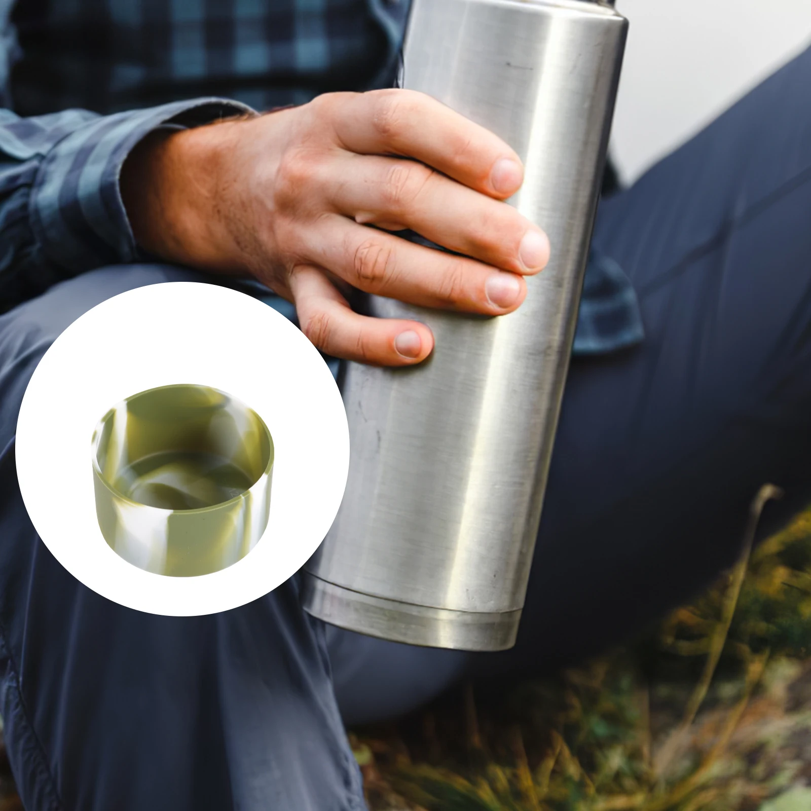 

Silicone Cup Cover Bottle Bottom Boot Sports Glass Sleeve Silica Gel Water Insulation Protective