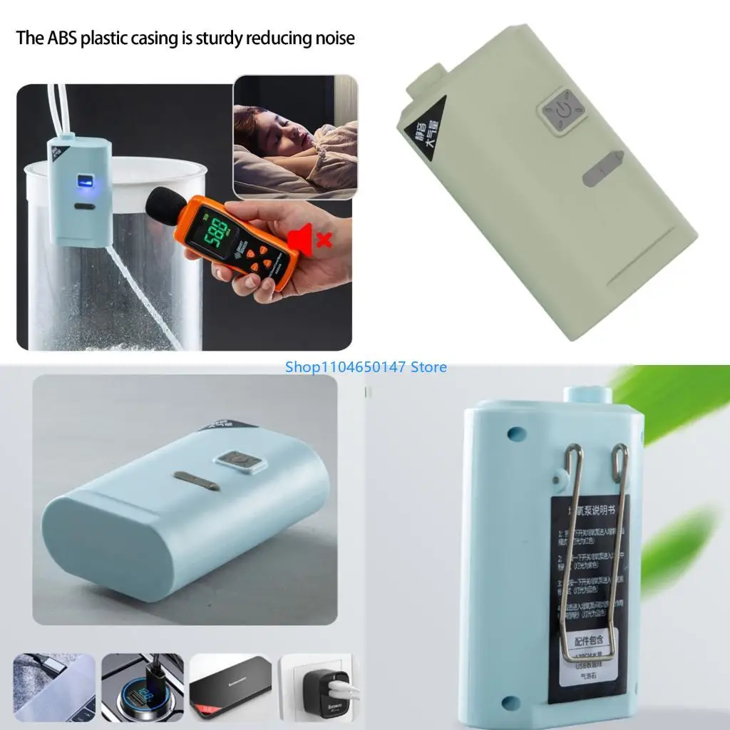 

Портуальные рыболовные аэраторы с 24 -часовыми аккумуляторами тихий операции легкий вес для аквариумов и наружного использования