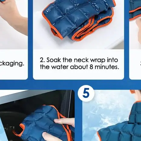 

Reusable Ice Pack for Neck Shoulders Upper Back Discomfort Large Shoulder Ice Wrap Polymer Resin Cold Hot Compress Therapy