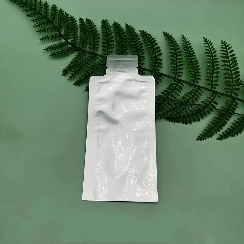 100 Buah 30Ml 50Ml Sachet Sampel Kecil Kantong Kemasan Aluminium Foil Aman untuk Makanan untuk Krim Lotion Minuman Cair Jus