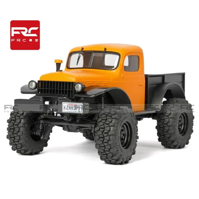 

FRC 1:24 оранжевый модифицированный альпинистский автомобиль, черный груз, радиоуправляемый пульт дистанционного управления, внедорожник FCX24, литая под давлением модель игрушечного автомобиля, крутой подарок