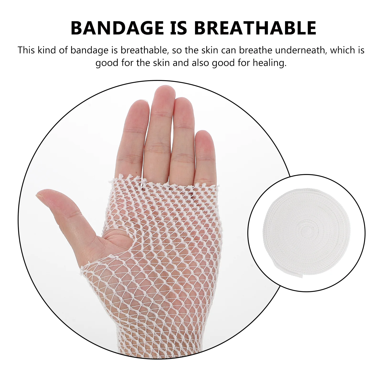 

1 Roll Elastic Mesh Bandage Sports Support Breathable Athletic Taping Protection Sprain Relief For Gym Outdoor First