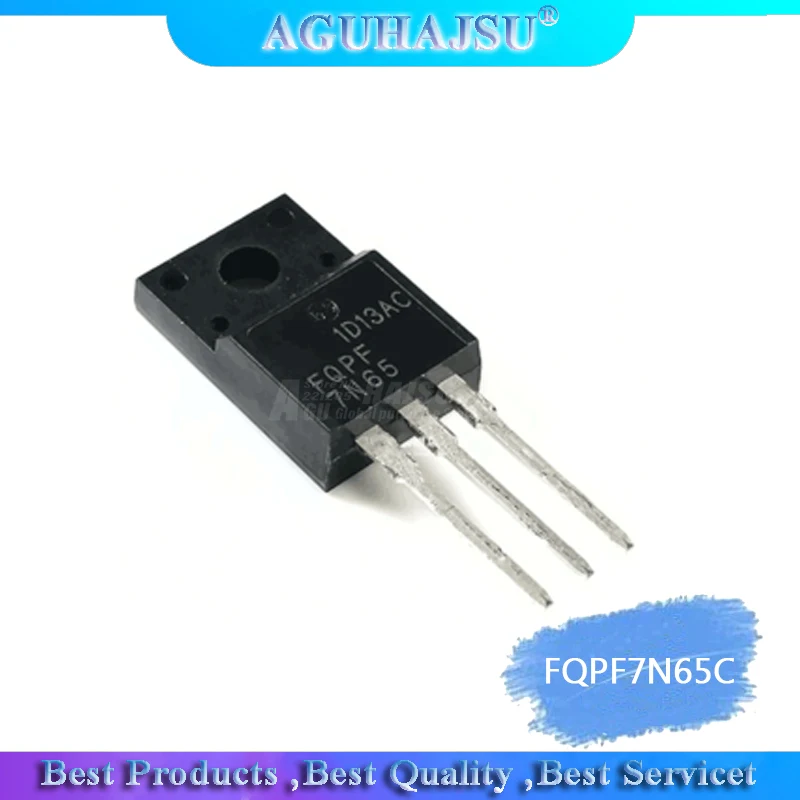 10pcs/lot FQPF7N65C 7N65 TO-220F MOS pipe N-channel 650V 7A new original