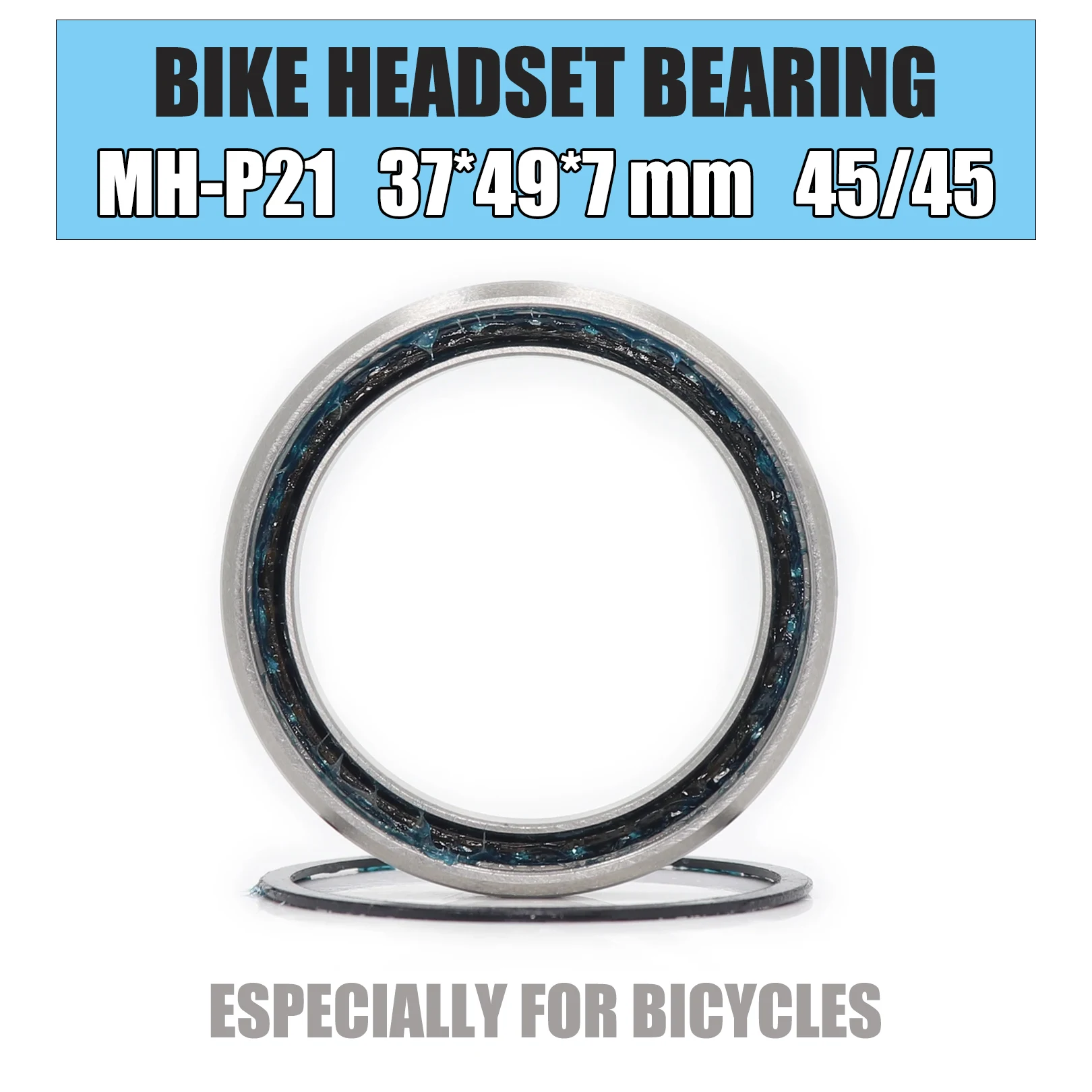 MH-P21 Bearing 37*49*7 mm 45/45 ( 1 PC ) Balls Bicycle 1-3/8 Inch Headset Repair Parts Ball Bearings