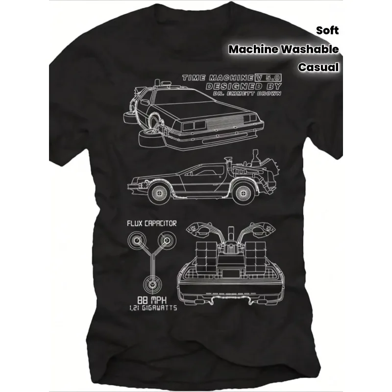Men's' Back To The Future 'T-shirt Men's T-shirt Trendy Street Cotton Unisex T-shirt