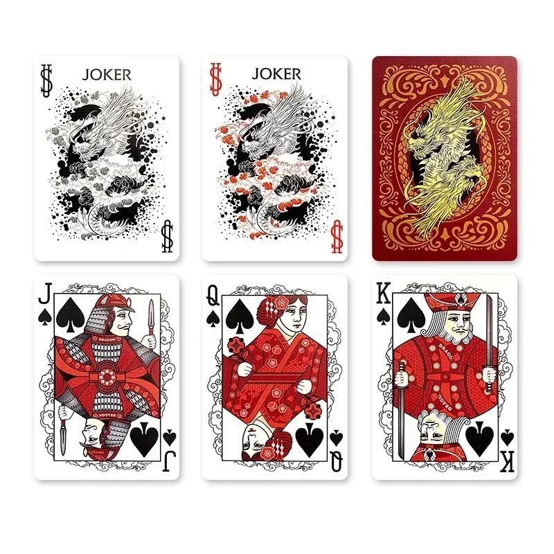 Baralho de cartas de dragão de bicicleta USPCC Poker Coleção Jogos de cartas Truques de mágica