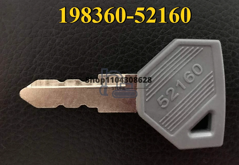

50PCS 52160 198360-52160 Excavator Grader Dozer SC2450 EX2900 SC2400 for John Deer-e Tractor Ignition Key for Yanmar Machine
