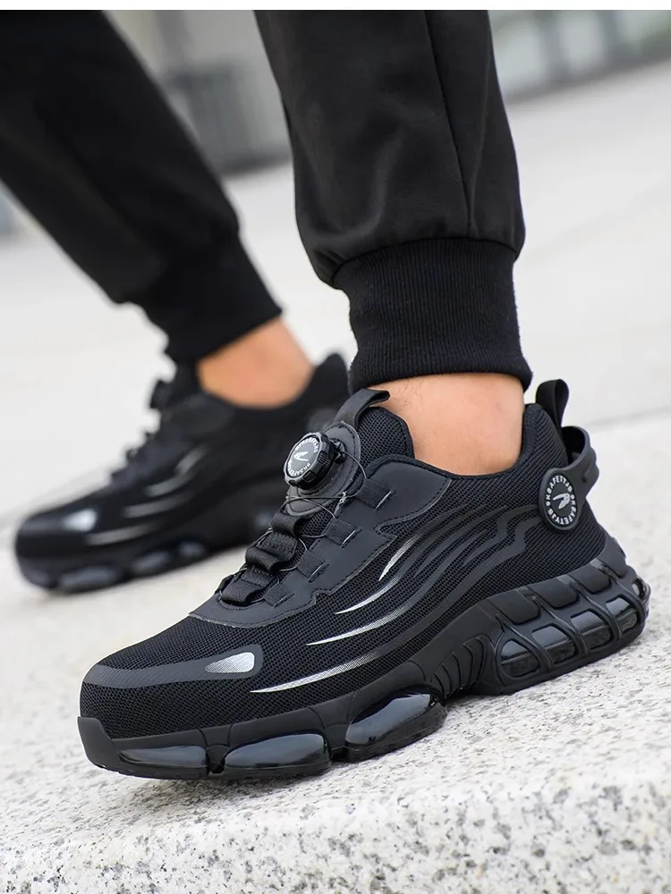 

Мужской зимний стальной носок Work oes Легкий дышащий Прочный противоударный пирсинг Изолированная стальная пластина для защиты труда ...