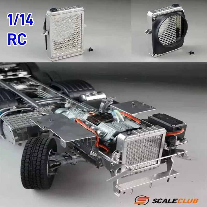 

1/14 RC Truck Radiator Grille Cooler SCALECLUB SX-TY-1 For Tamiya 1/14 770s FH16 AROCS TGX RC Tractor Truck Parts Accessories