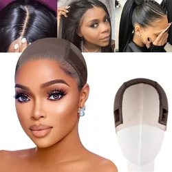 Breathable Lace Invisible Wig Cap Anti-Slip Adjustable Mesh Cap Double C Ear Buckle Design Suitable for Wig Wearing Women Only