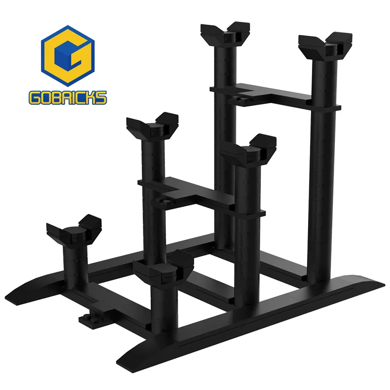 

Подставка для светового меча Gobricks Display, 3 строительных блока для 5006290 40483 и всех космических военных световых мечей серии, кронштейн для кирпичей, подарок