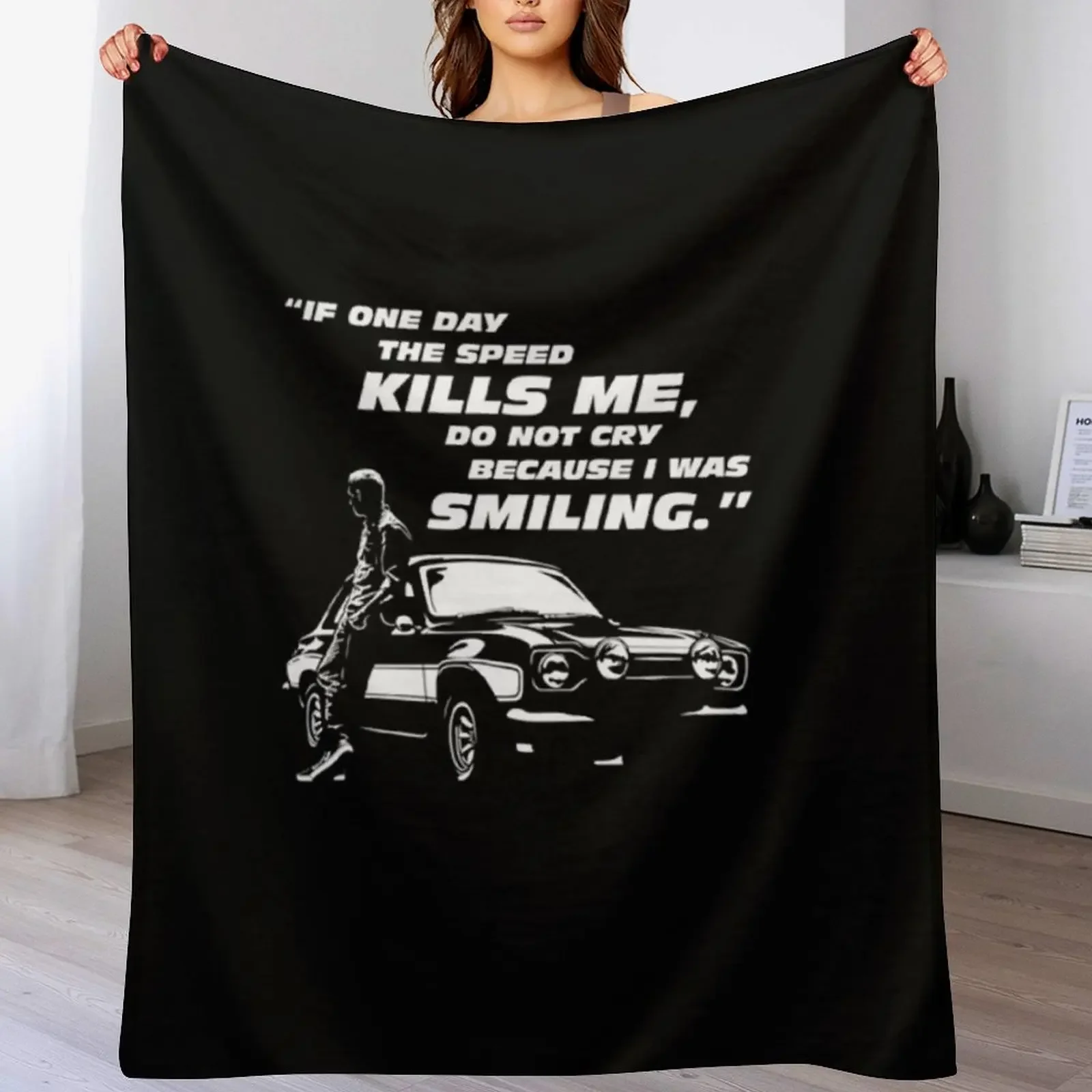 

Paul Walker Tribute fast and furious Throw Blanket Warm Napping Blanket for Office Couch Bed