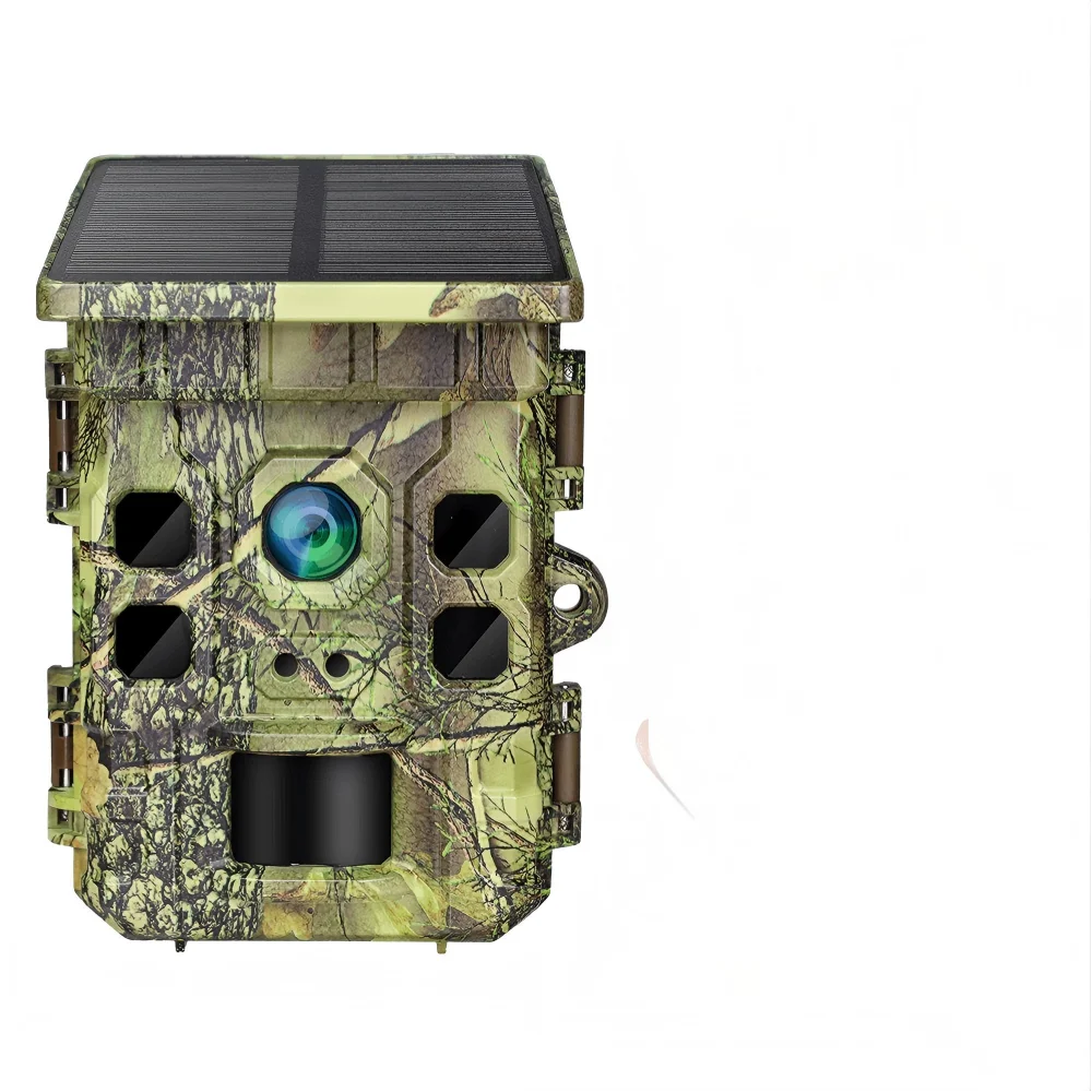 Neue S810W 8K 60MP Solarbetriebene MP4 Video WLAN Wildkamera mit 5200mAh Akku 120 °   Weitwinkel für Jagd-Nachtsichtgeräte