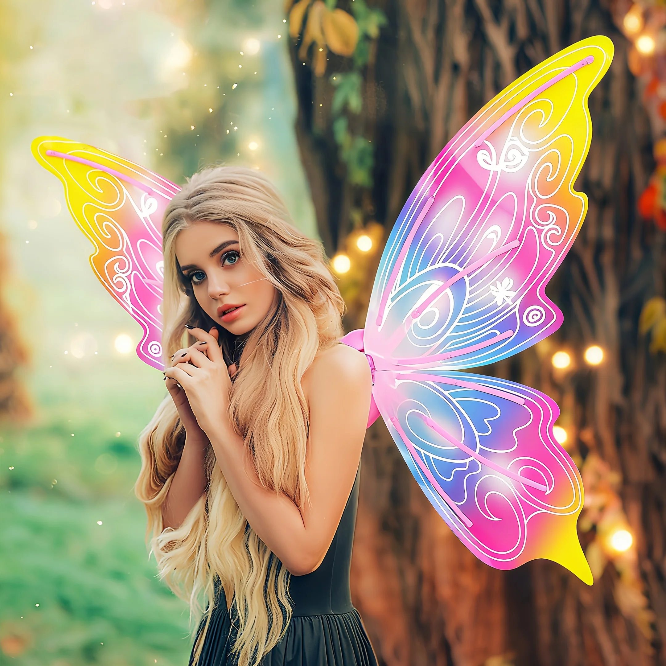 Im Dunkeln leuchtende LED-Schmetterlingsflügel, Weihnachtsgeschenk