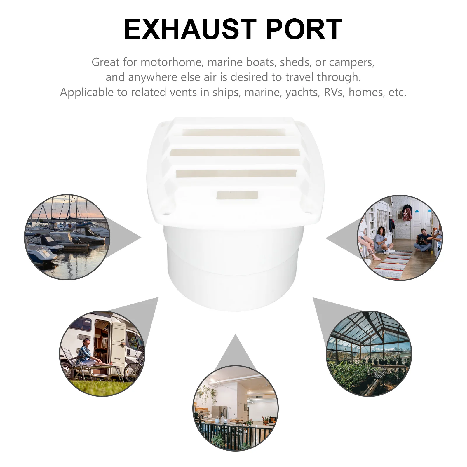 

Exhaust Square Marine Boat Rv Exterior Wall Durable Nylon Air Ventilation For Motorhome Shed Campers Fresh Air Intake Cover Boat