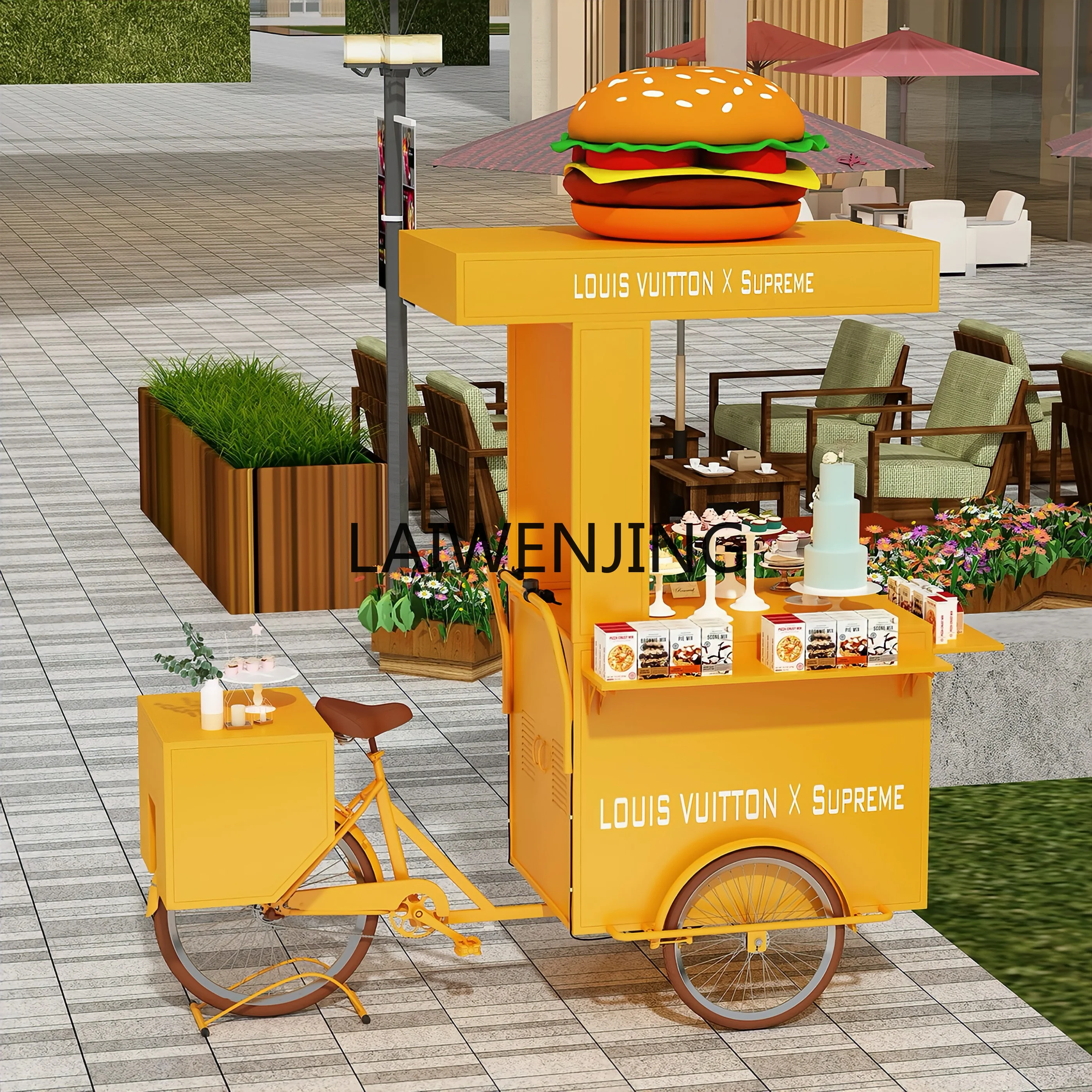 

LYN outdoor snack stall car stall shopping mall brand activity decoration food street sales cart