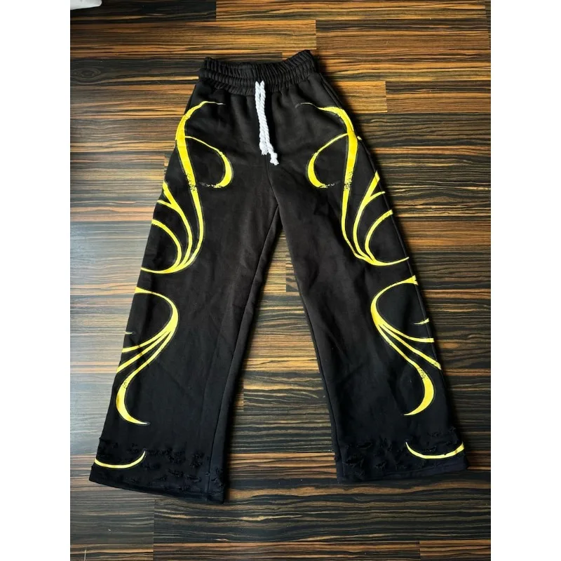 2026 Y2K American Hip-Hop Letter Printed Streetwear Men And Women Personalized Retro Jogger Loose Wide-Leg Oversize Casual Pants