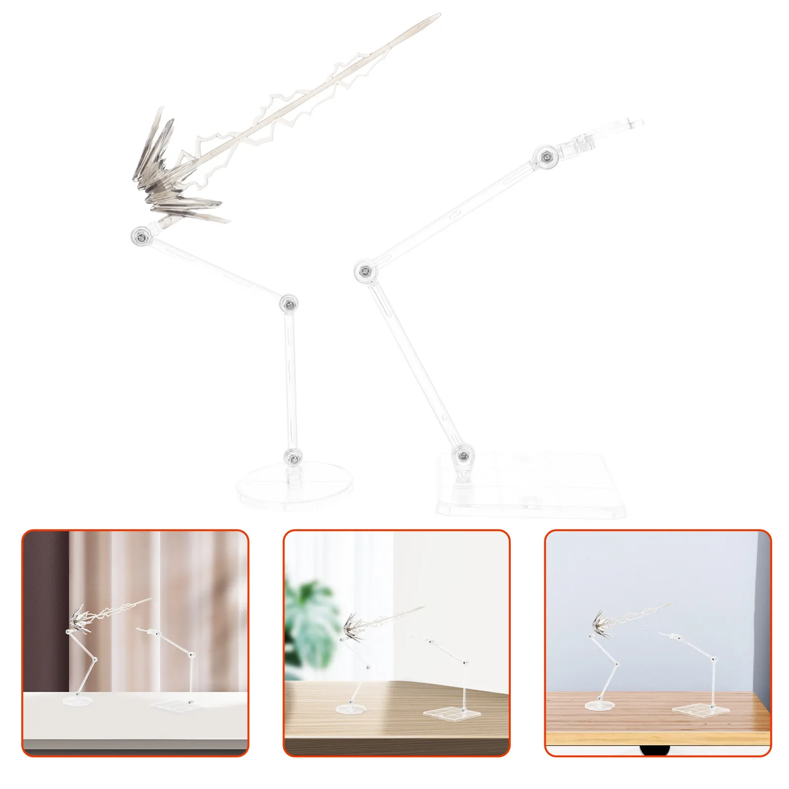 

1Set Adjustable Figure Display Stand Detailed Accessories Realism Excitement Home Office Decor Model Holder Model Display Stand