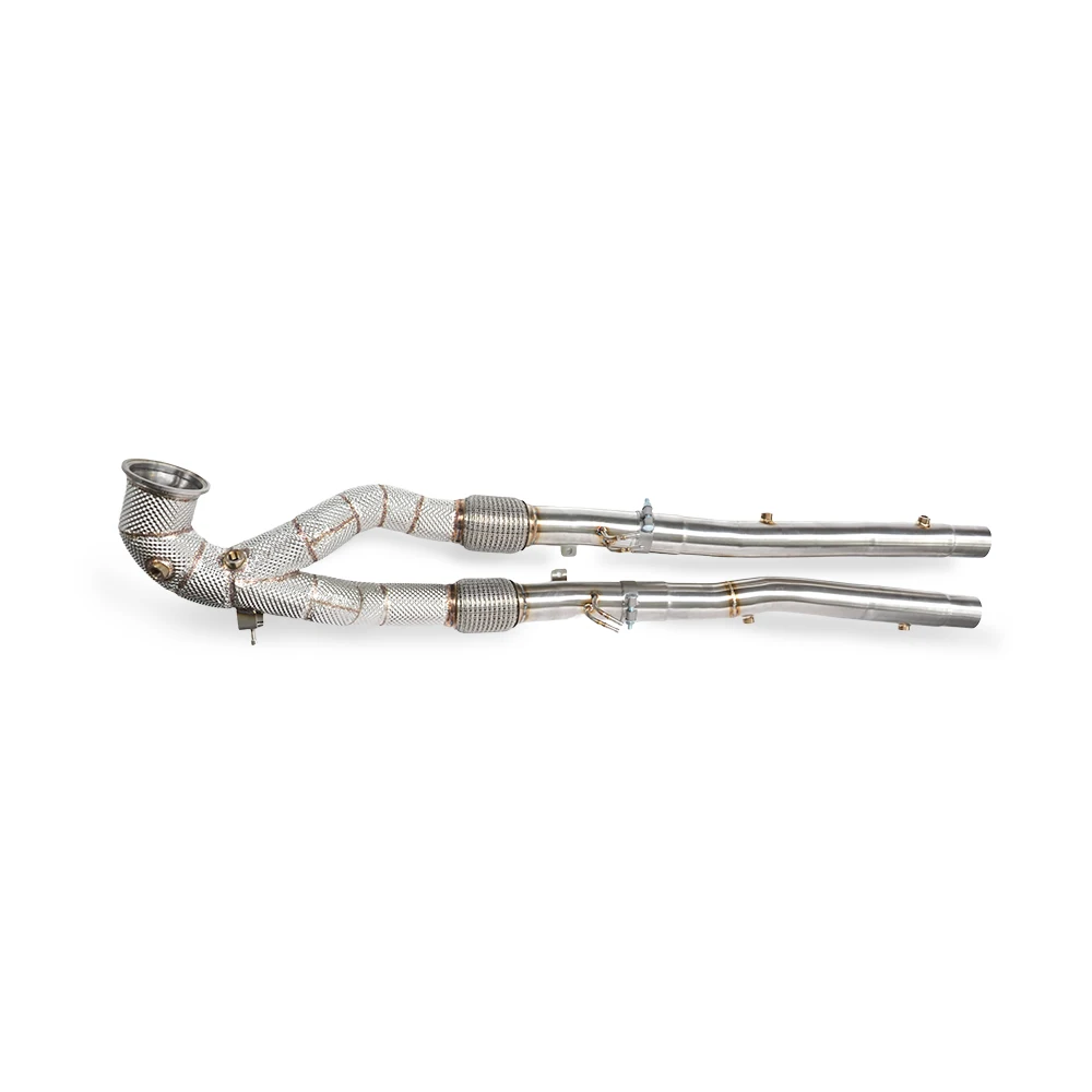 Tuned exhaust middle pipe performance for Audi RS3 2.5T 2020-2024 stainless steel exhaust downspout