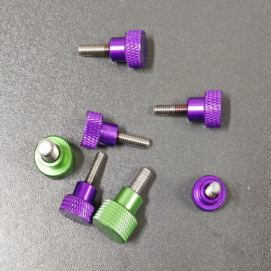 

M3-M6 Hand Tight Thumb Screws Aluminum Knurled Head Stainless Steel Thread Adjustable Hand Grip Fastener