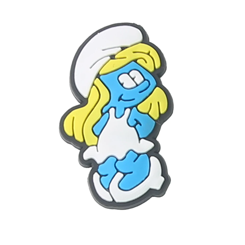 1pcs Blue Cartoon Shoe Charms Designer for Shoe Accessories Dreations for Sandals Sneaker Classic Clog Kids X-mas Gift Hot Sale image 5