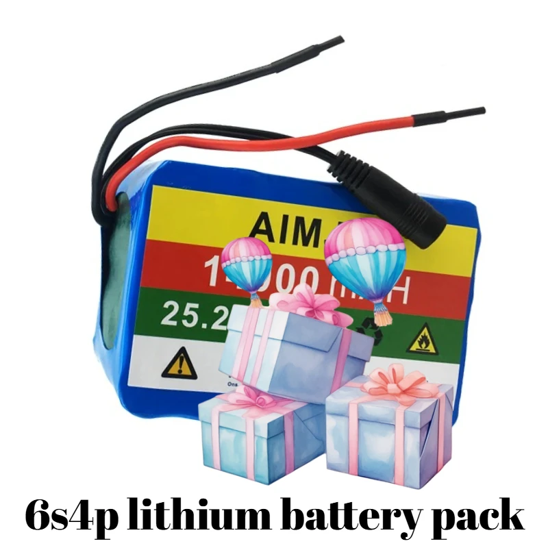 

6s4p Electric Bicycle Moped/Electric/18650 Battery Pack 25.2V 14000mah Lithium ion Rechargeable Battery 14Ah