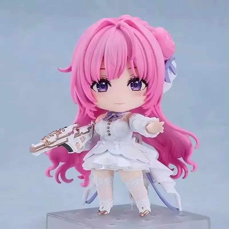 Urocza Różowa Figurka Chibi 2740 z Włosami, Postać Anime, Ozdoba na Biurko, Kolekcjonerska Zabawka z Wymiennymi Twarzami, Prezent Urodzinowy Anime