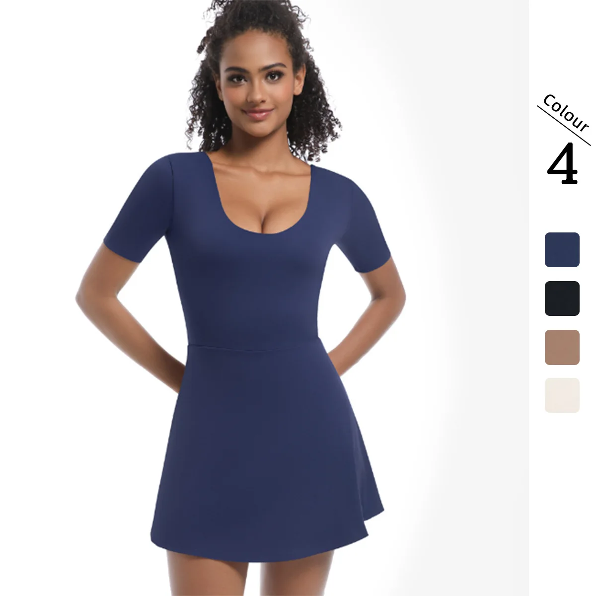 

Женские юбки-шорты для йоги, спортивные комбинезоны, теннисные юбки, однотонная спортивная одежда для зала, предотвращающая просвечивание