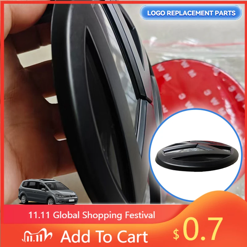 

Для Volkswagen VW наклейки на интерьер, 2 шт., Стайлинг автомобиля, передняя голова, капот, эмблема, задний хвостовой бампер, значок багажника для Caddy 2016 -